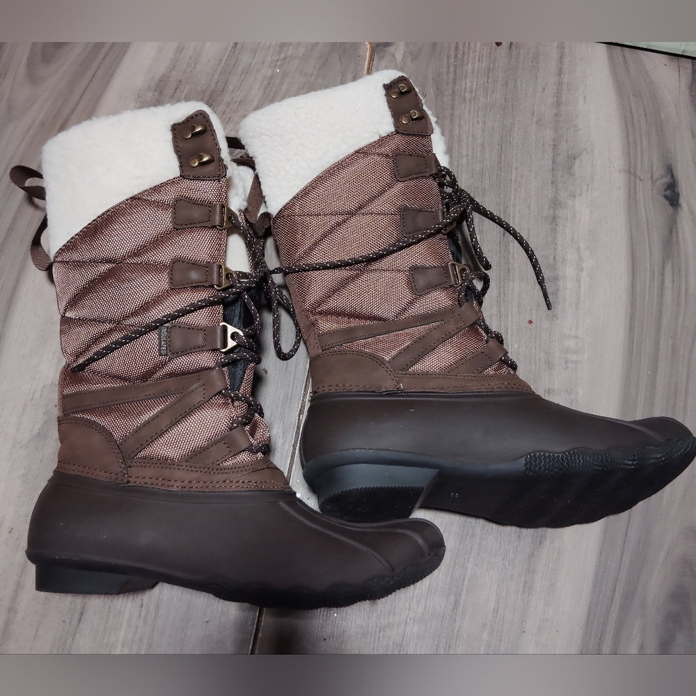 Lands end Expedition Insulated Tall Snow boots Sz-8 - Picture 4 of 7